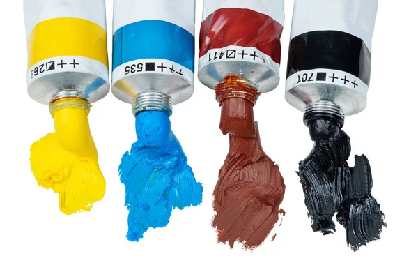 Oil paint tubes — Stock Photo, Image