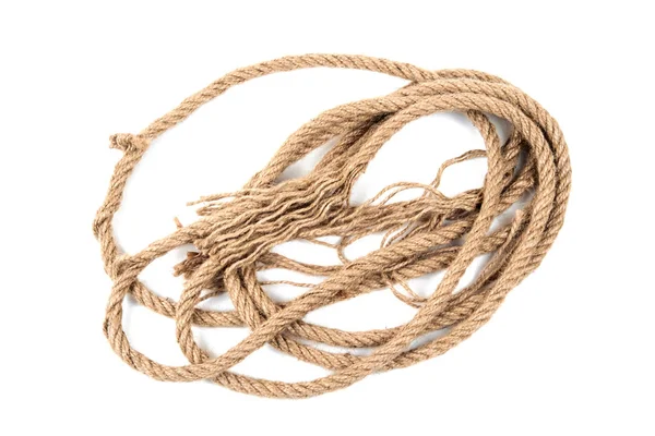 Запутанная конопляная веревка — стоковое фото