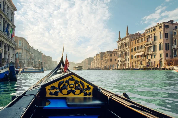 View of a Grand canal from gondola — Stock Photo, Image