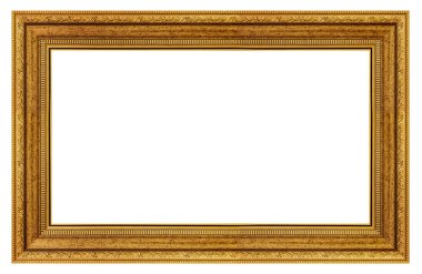 Klasik altın dikdörtgen çerçeve