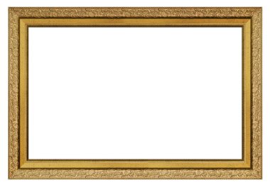 Klasik altın dikdörtgen çerçeve