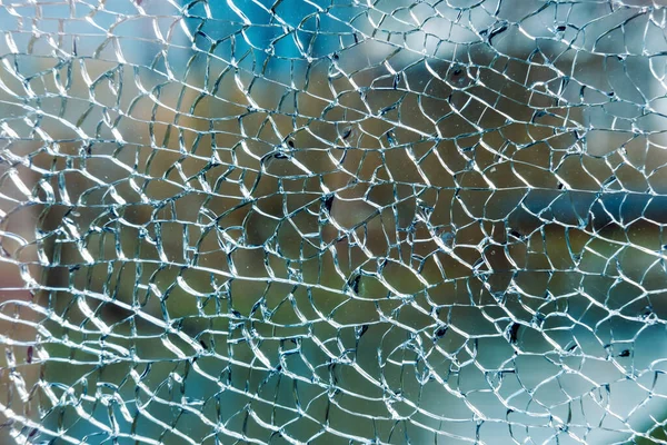 Абстрактная Текстура Разбитого Стекла Цветном Фоне — стоковое фото
