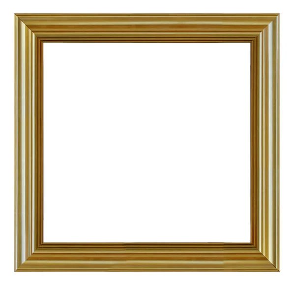 分離されたビンテージ黄金正方形のフレーム — ストック写真