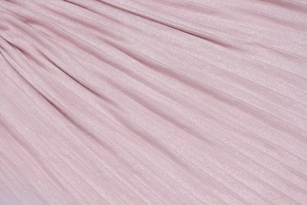 Delicado Rosa Fondo Plisse Desnudo Líneas Geométricas Tela Tejido Textil —  Fotos de Stock