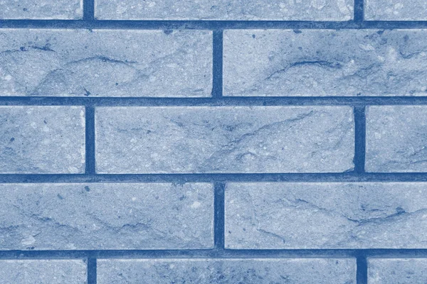 Hintergrund Der Ziegel Wandstruktur Der Trendfarbe 2020 Jahr Klassisch Blau — Stockfoto