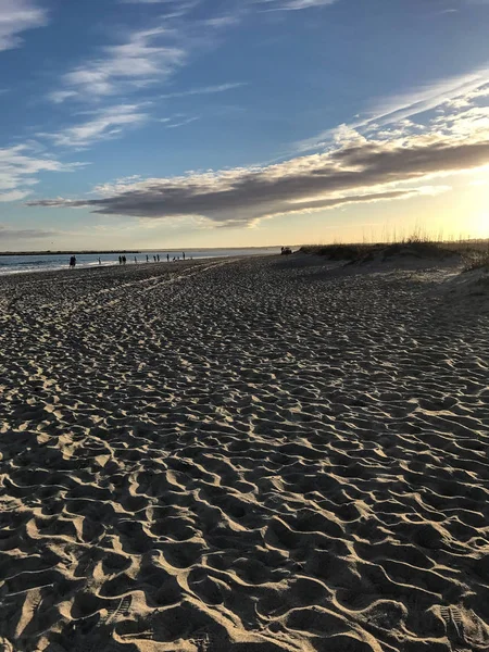 Schemering op het strand — Stockfoto