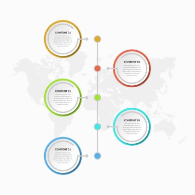 İş Stratejisi Kurumsal Bilgi Elemanı Premium Vektörü