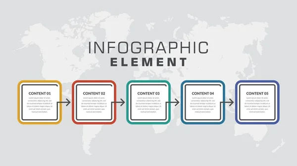 Modèle Infographie Propre Pour Conception Vecteurs Affaires — Image vectorielle