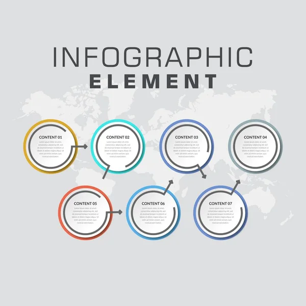 Einfaches Infografik Element Für Business Strategy Premium Vector — Stockvektor