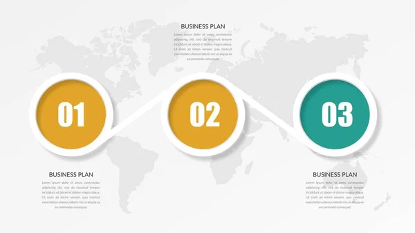 Elemento Infográfico Simple Para Estrategia Negocios Vector Premium — Archivo Imágenes Vectoriales