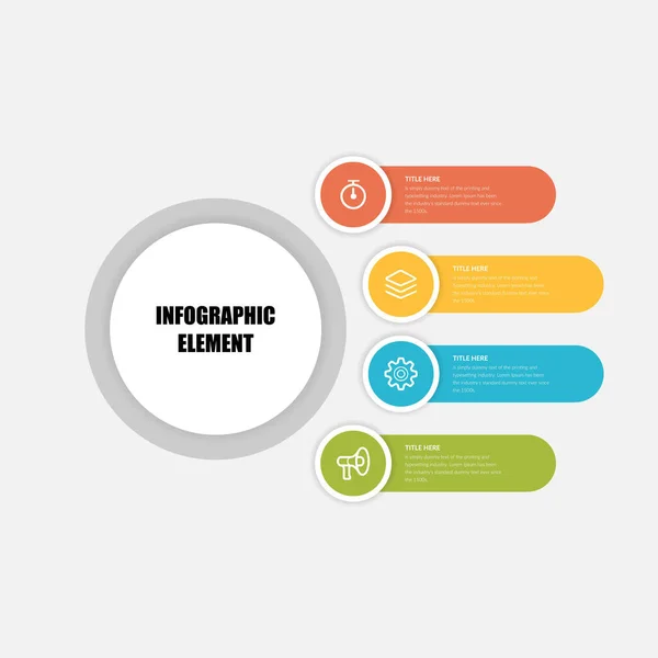 Elemento Infográfico Corporativo Para Estratégia Negócios Vetor Premium —  Vetores de Stock