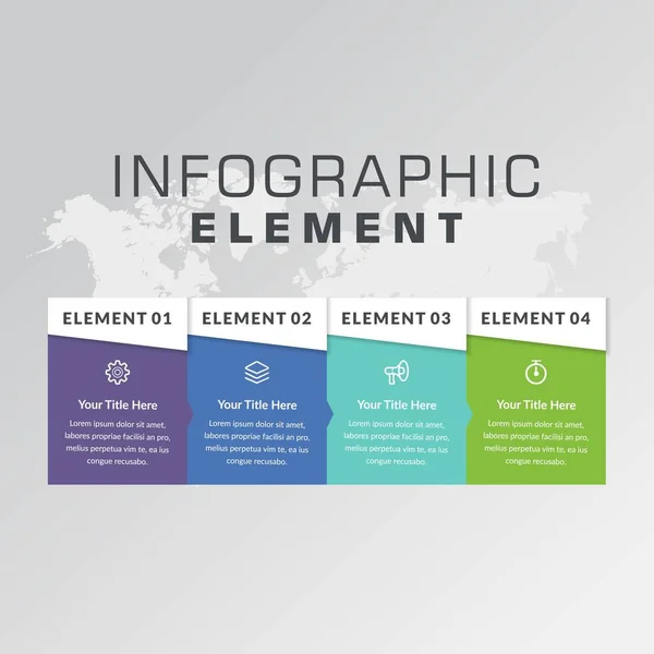 Elemento Infográfico Para Estratégia Negócios Vetor Premium — Vetor de Stock
