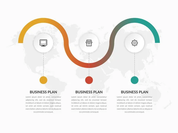 Infografisches Element Für Business Strategy Premium Vector — Stockvektor