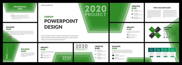 Şirket Powerpoint Şablon Vektör Tasarımı