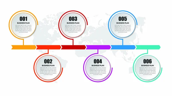 Infografía Empresarial Elemento Premium Vector — Archivo Imágenes Vectoriales