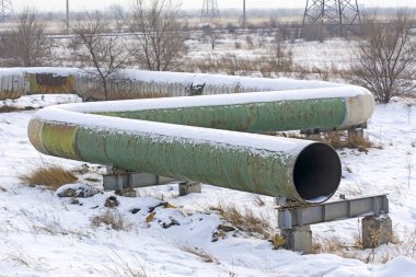 Geniş çaplı kesme borusu kullanımdan kaldırıldı. Kış, Rusya. Sanayi