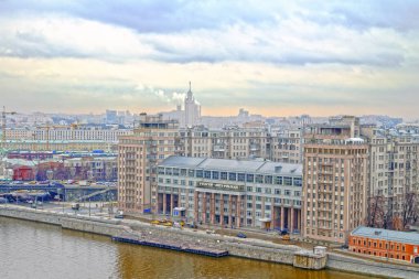 Eski şehir hava manzarası. Metropolis