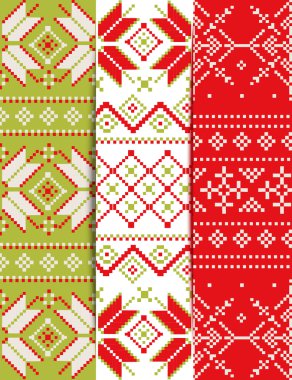 Noel nakış desen koleksiyonu