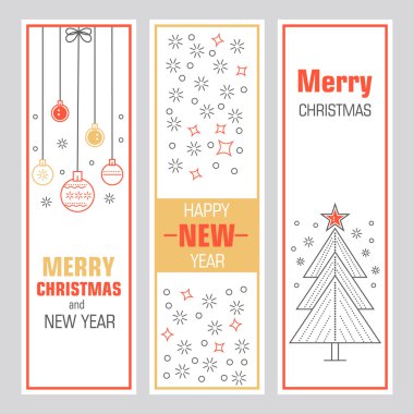 Yılbaşı banner vektör