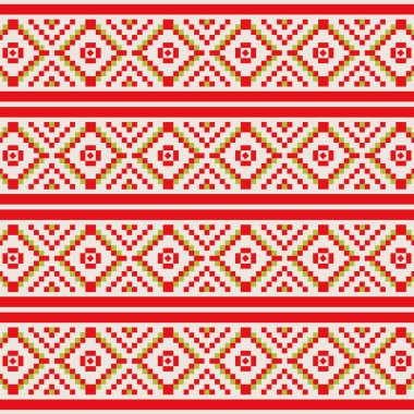 Geometrik kış seamless modeli