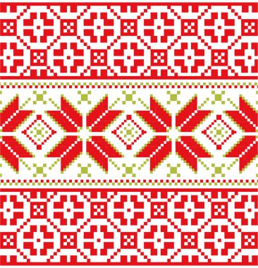 İskandinav örme kış desen