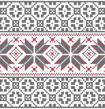 İskandinav kış nakış deseni