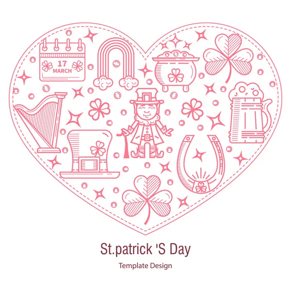 St. Patrick s nap banner — Stock Vector