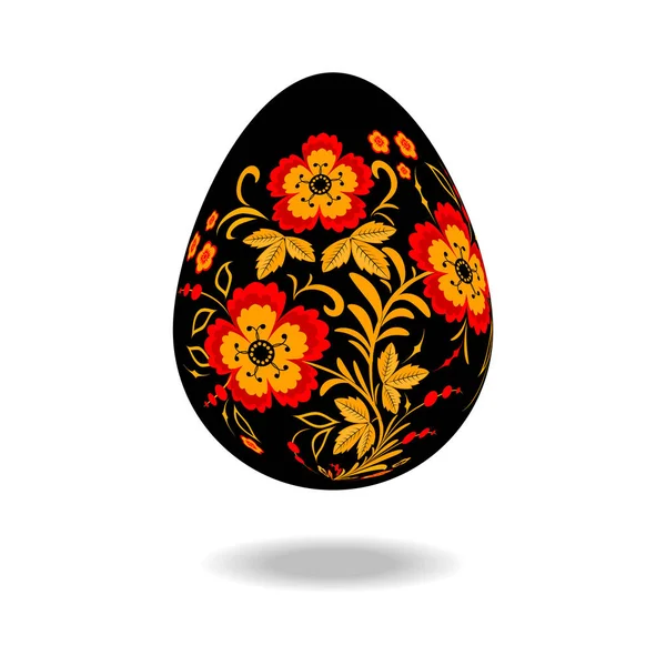 Patrón de huevo de Pascua Khokhloma — Archivo Imágenes Vectoriales