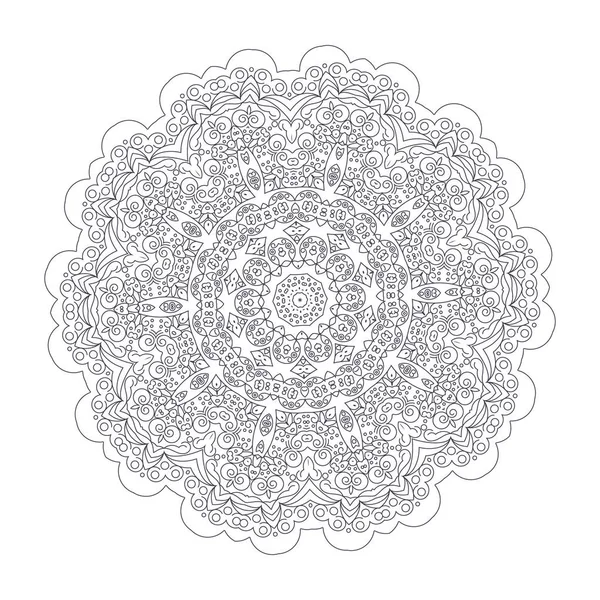 Openwork vector mandala — Vector de stock