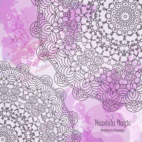 Belle mandala fleur — Image vectorielle