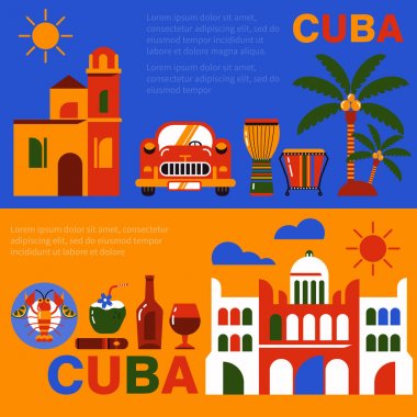 Küba Havana seyahat afiş