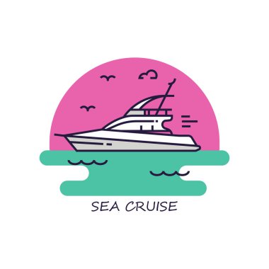 Kontur simgesini yelkenli tekneler