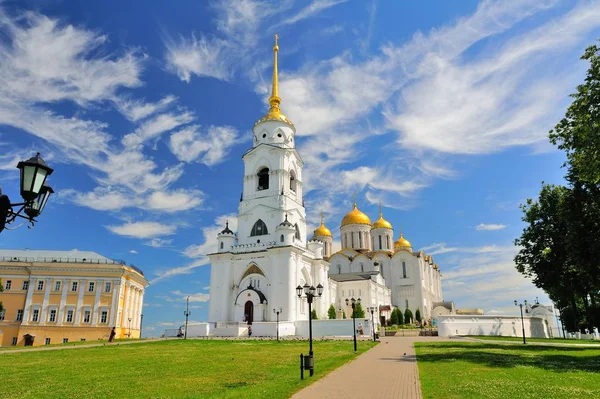 Katedrála Nanebevzetí Chrám Nanebevzetí Vladimir Rusko Světového Dědictví Unesco — Stock fotografie