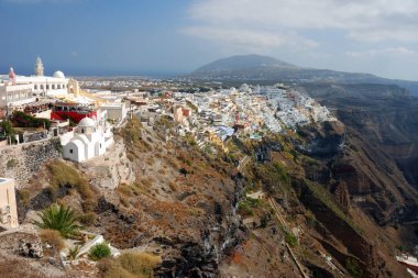 santorini Adası Köyü 