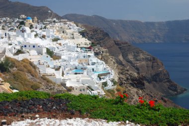 santorini Adası Köyü 