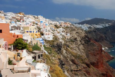 santorini Adası Köyü 