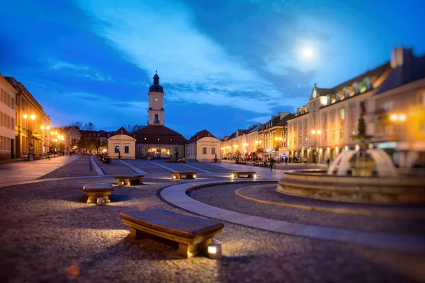 Bilystok bei Nacht — Stockfoto