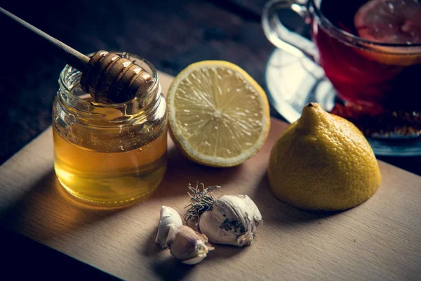 Limão e mel — Fotografia de Stock