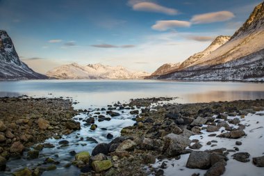 Norveç'te kış dağlar