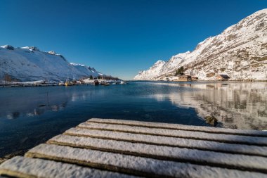 Kış Norveç dağlarında