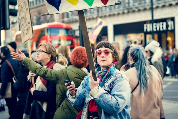 21 січня 2017, Марш жінок — стокове фото