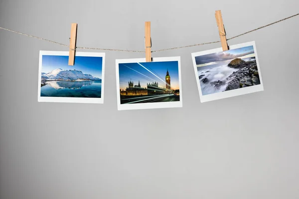 Three landscape pictures — Stock Photo, Image