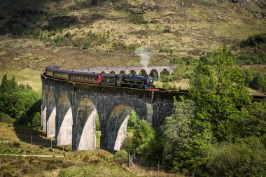Manzaraya Glenfinnan Viyadüğü