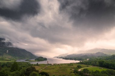 Glenfinnan anıt akşam