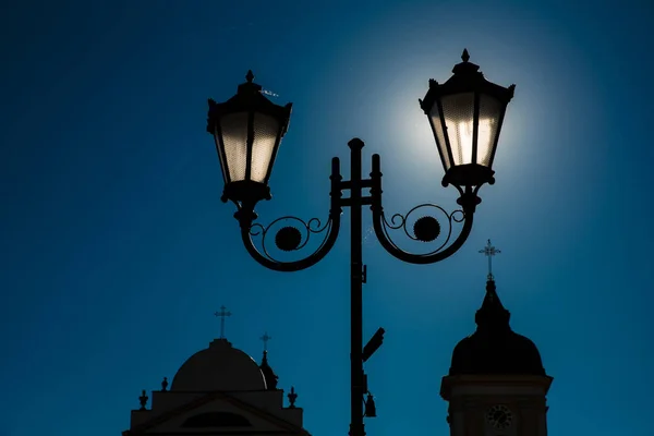 Two street lamps — Stock Photo, Image