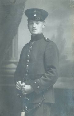 Alman askeri Studio kamera poz