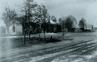 Boş tren istasyonu, Challerange görünümünü