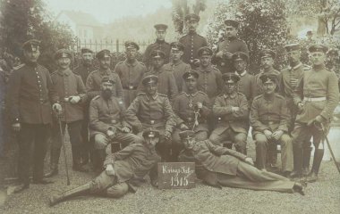 Grup Alman askeri mahkemede Köyü, 1915