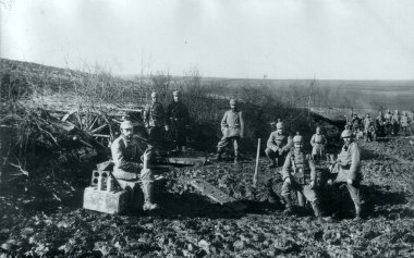 Silah emplacement alanlarda, Alman artillerists
