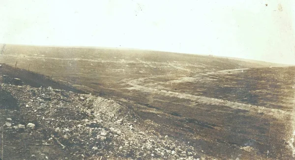 Panoramautsikt Över Tom Battlefield — Stockfoto